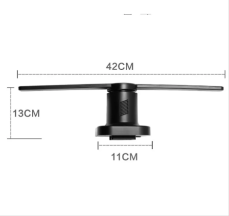 360° Holographic Display Fan | 3D Hologram Projector Player