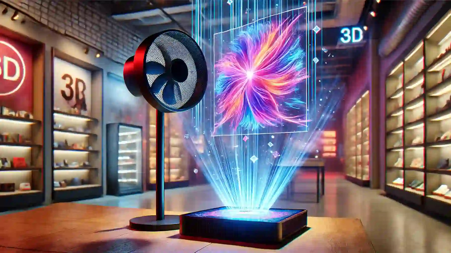 360° Holographic Display Fan | 3D Hologram Projector Player