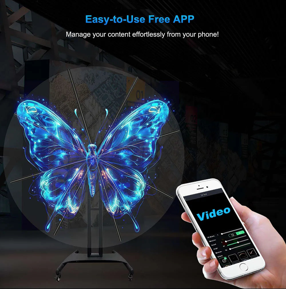 360° Holographic Display Fan | 3D Hologram Projector Player